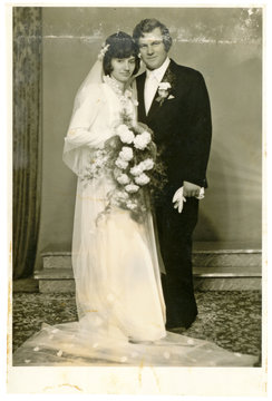 The bride and groom - circa 1960