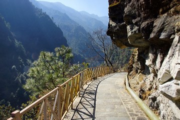 Trekking in Cangshan mountains, Dali, Yunnan province, China