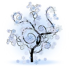 Árvore de flocos de neve