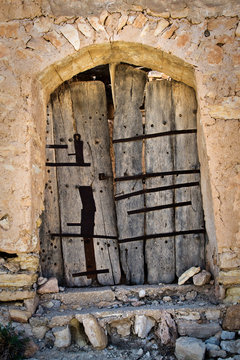 Maison abandonnée à Chenini, Sud de la Tunisie