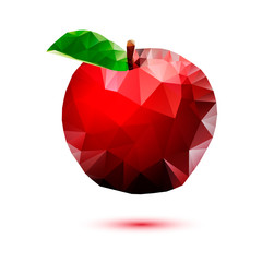 Apple abstract isolated on a white backgrounds