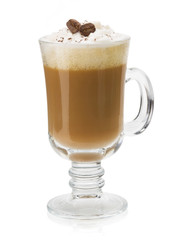 cup of coffee isolated on white