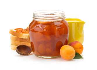 apricot on white background