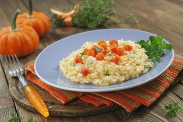 Pumpkin risotto