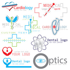 Set of medical logos icons - 57858423