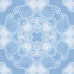 Patterned floor tile in oriental style.