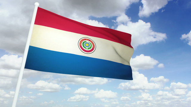 flag paraguay 02