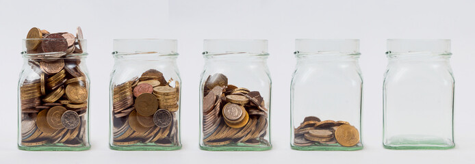 Five Savings Jars - 57859029