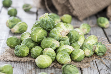 Heap of Brussel Sprouts