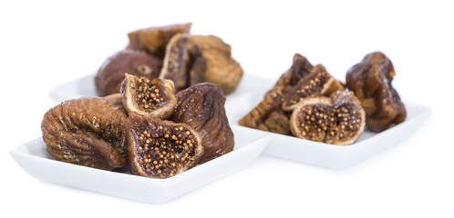 Dried Figs isolated on white