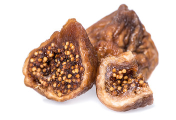 Dried Figs isolated on white