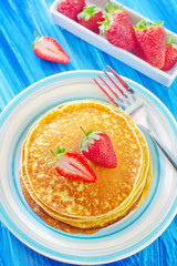 pancakes with strawberry