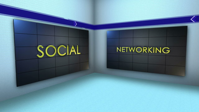 Social Network Keywords in Monitor and Room, Loop