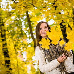 Girl and autumn