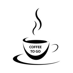 Tasse Coffee to go Schwarz