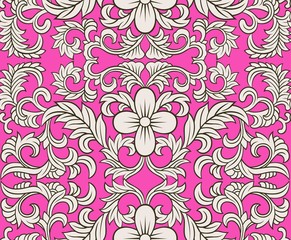 seamless floral ornament pattern