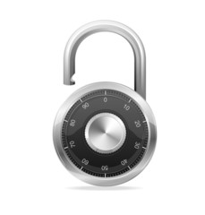 Lock black, Security Concept. Vector padlock