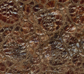 brown  leather texture closeup as background