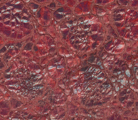 red leather texture closeup.