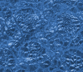 blue leather texture closeup.