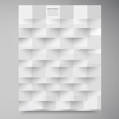 Vector white squares. Abstract backround