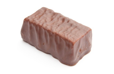 Chocolate candy isolated on white background