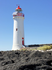 Fototapeta na wymiar Leuchtturm, Griffiths Island, Port Fairy, Australien
