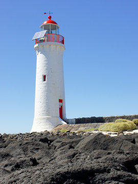 Leuchtturm, Griffiths Island, Port Fairy, Australien