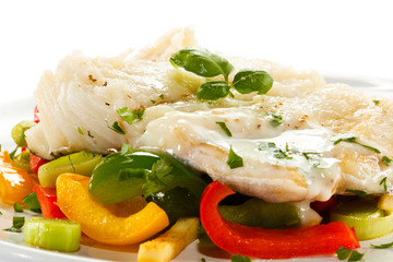 Fish dish - fish fillet and vegetables