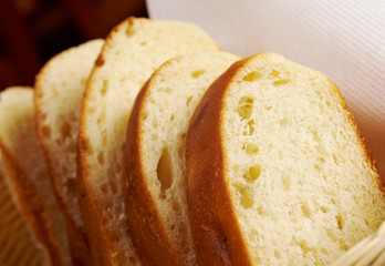 sliced ciabatta bread