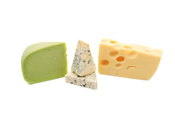 Various types of cheese composition.