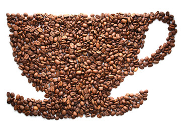 Naklejka premium coffee beans