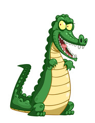 Cartoon crocodile