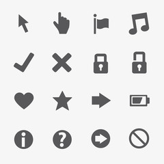 16 Web business vector icons set