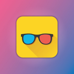 Vector 3d Glasses Icon