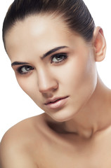 woman and healthy clean skin