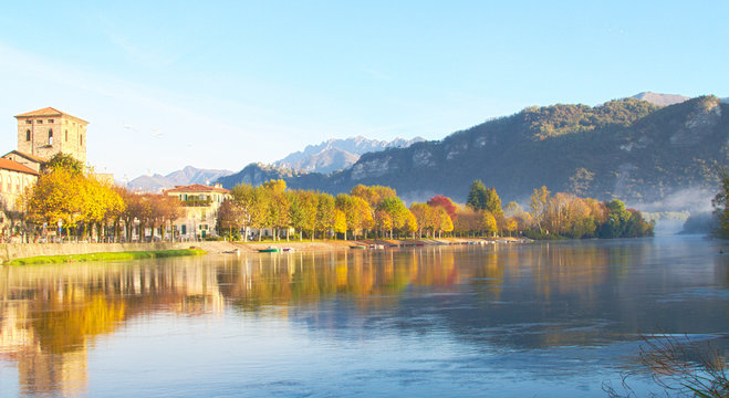 morning on the Adda river, Brivio - Lombardy
