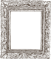 old ornate frame