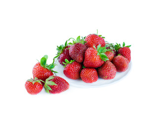 ripe red strawberries