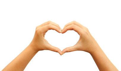 Heart hands symbol