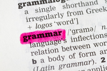 Grammar Dictionary Definition