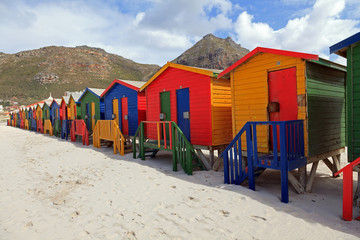 Naklejka premium Strandhäuser in Muizenberg
