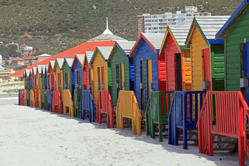Strandhäuser in Muizenberg