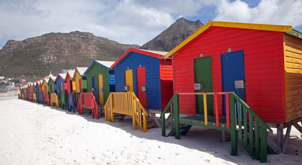 Naklejka premium Strandhäuser in Muizenberg