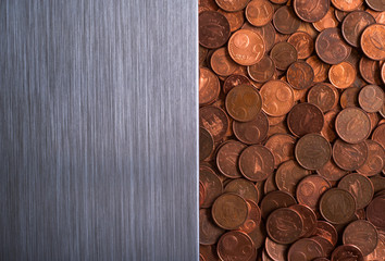brushed metal currency background