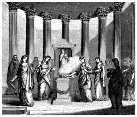 Obraz premium Ancient Rome : Vesta's Temple