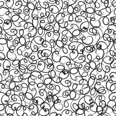 Seamless pattern of abstract swirls.