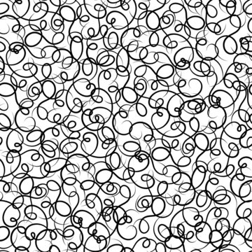 Seamless pattern of abstract swirls.