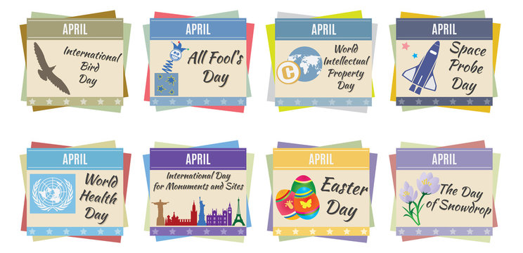 World holidays. April