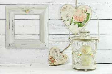 two hearts made by decoupage